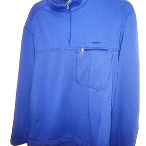 Vintage Patagonia R Regulator Polartec Fleece Men's Medium Blue Made In The USA